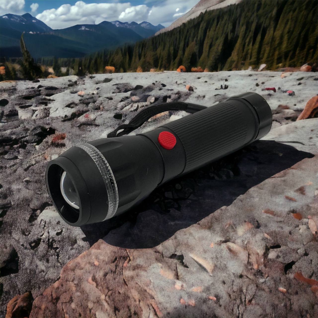 Ручний ліхтарик на батарейках (3хААА) з функцією зуму, кишеньковий міні ліхтар лід ліхтар переносний гарний