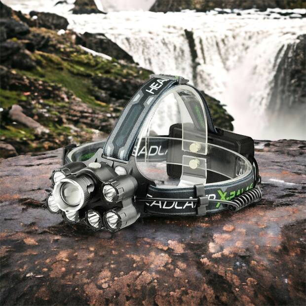 Яркий светодиодный налобный фонарь Bailong Police BL-T78 5 led белый, налобный фонарик с usb зарядкой