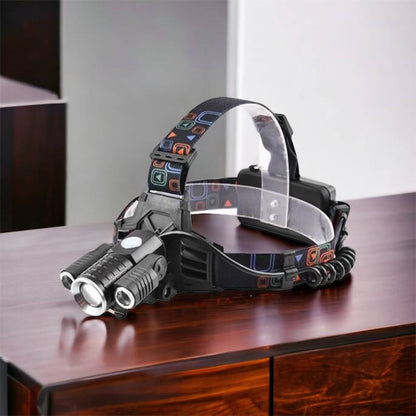 Фонарь налобный W602-T6-2XPE Bike с велокреплением 2x18650, светодиодный фонарь на лоб, сверхмощный