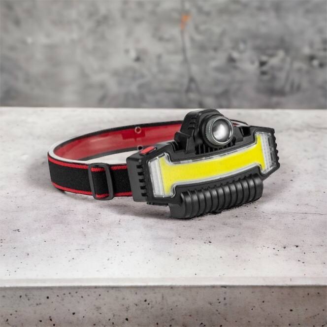 Налобный фонарик Bailong BL-W685-LTS+COB+RGB, 5 режимов, водостойкий, ударостойкий, USB кабель Type-c