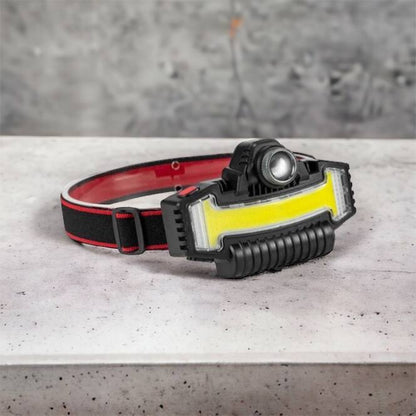 Налобный фонарик Bailong BL-W685-LTS+COB+RGB, 5 режимов, водостойкий, ударостойкий, USB кабель Type-c