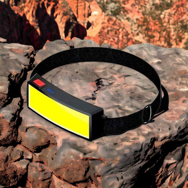 Налобный фонарик яркий рассеивающий для СТО Bailong BL-F007-COB, 3 режима, водостойкий, зарядка от USB