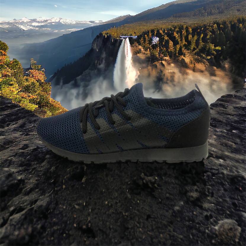 Кроссовки лето сетка мужские 40 размер | Текстильные кроссовки сеткой | Модель 41373. Цвет: синий