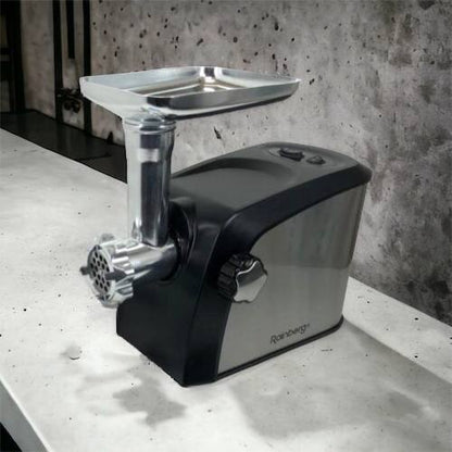 Электрическая мясорубка Rainberg RB-673 с соковыжималкой и шинковкой 9 насадок 3000W с реверсом