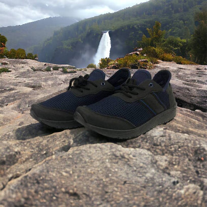 Кроссовки мужские сетка 41 размер. Летние кроссовки, модные универсальные кроссовки. Модель 46913. Цвет: синий