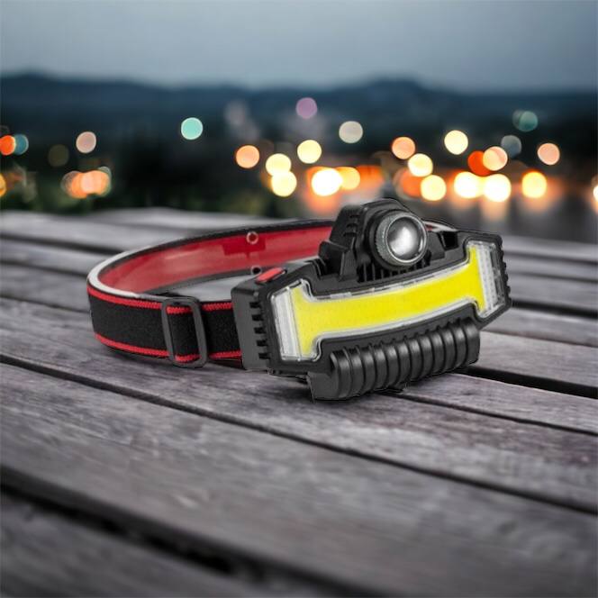 Налобный фонарик Bailong BL-W685-LTS+COB+RGB, 5 режимов, водостойкий, ударостойкий, USB кабель Type-c