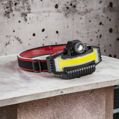 Налобный фонарик Bailong BL-W685-LTS+COB+RGB, 5 режимов, водостойкий, ударостойкий, USB кабель Type-c