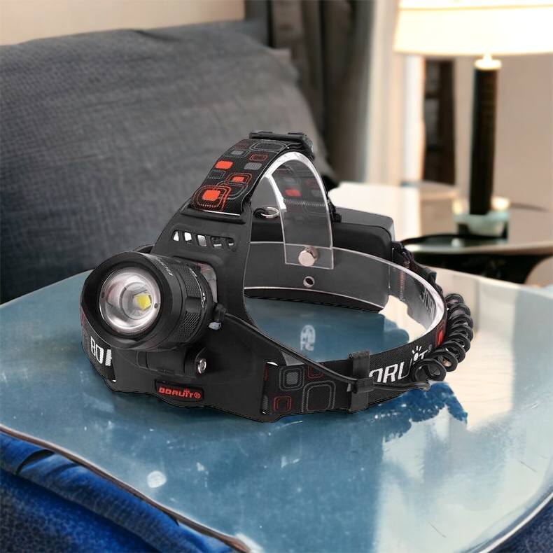 Налобный фонарь Bailong BL-T32-P50, мощный налобный светодиодный фонарик на голову, три режима
