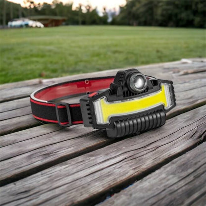 Налобный фонарик Bailong BL-W685-LTS+COB+RGB, 5 режимов, водостойкий, ударостойкий, USB кабель Type-c