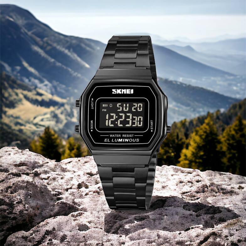 Часы наручные мужские SKMEI 1647BK, оригинальные мужские часы, противоударные часы для военнослужащих