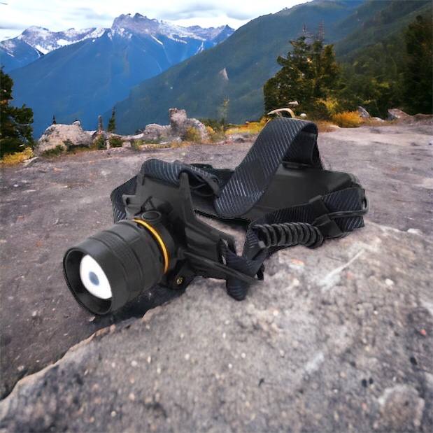 Яркий налобный фонарь Bailong BL-8076-2-GT100, Фонарь аккумуляторный для рыбалки, Фонарь на голову