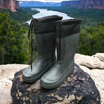 Сапоги мужские резиновые высокие утепленные с подвязкой 44 размер (29 см), сапоги резиновые для рыбалки