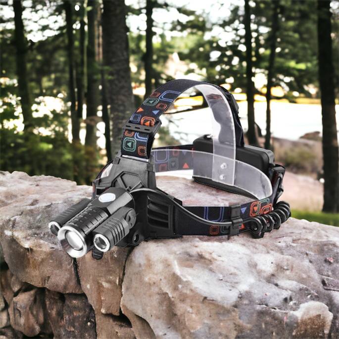 Фонарь налобный W602-T6-2XPE Bike с велокреплением 2x18650, светодиодный фонарь на лоб, сверхмощный