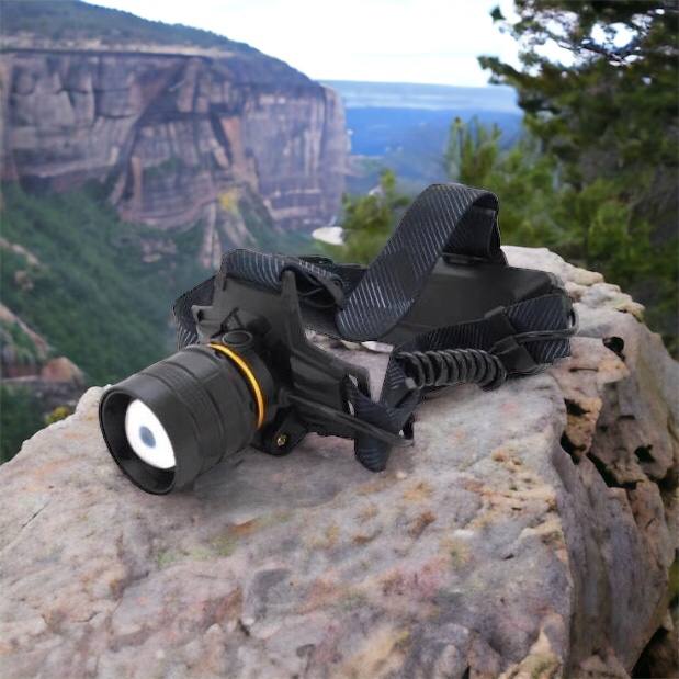 Яркий налобный фонарь Bailong BL-8076-2-GT100, Фонарь аккумуляторный для рыбалки, Фонарь на голову