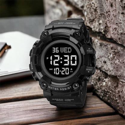 Годинник наручний чоловічий SKMEI 1968BKBK BLACK-BLACK, водостійкий тактичний годинник. Колір: чорний