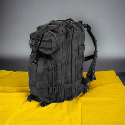 Тактический рюкзак Tactic 1000D для военных, охоты, рыбалки,  походов, путешествий и спорта. Цвет: черный