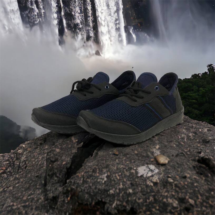 Кроссовки мужские сетка 41 размер. Летние кроссовки, модные универсальные кроссовки. Модель 46913. Цвет: синий