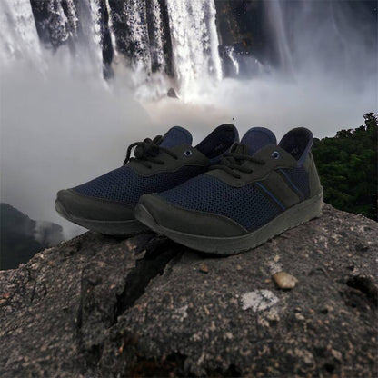 Кроссовки мужские сетка 41 размер. Летние кроссовки, модные универсальные кроссовки. Модель 46913. Цвет: синий