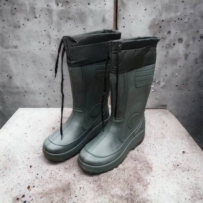 Сапоги мужские резиновые высокие утепленные с подвязкой 44 размер (29 см), сапоги резиновые для рыбалки