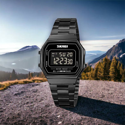 Часы наручные мужские SKMEI 1647BK, оригинальные мужские часы, противоударные часы для военнослужащих