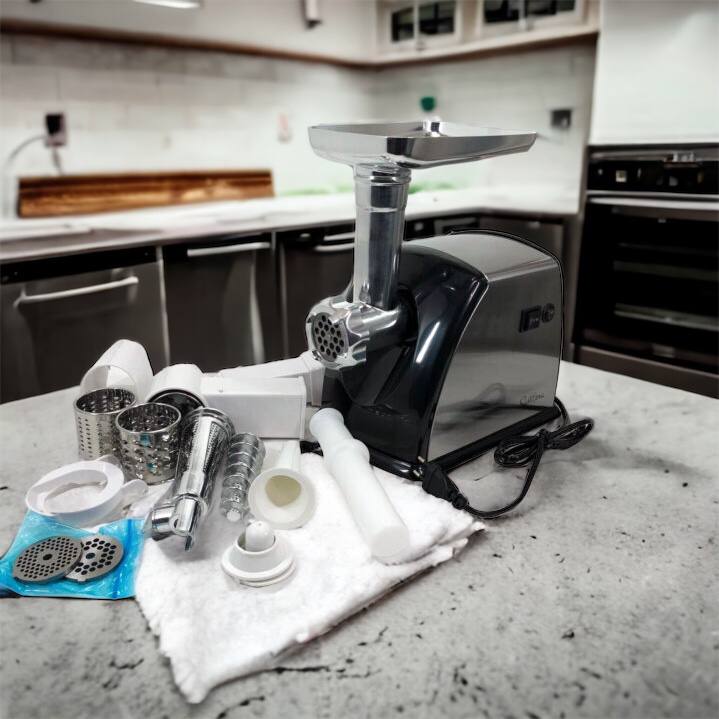 Мясорубка Suntera SMG-5454SS, Кухонная мясорубка, Мясорубка электрическая металл, Мясорубка-соковижималка