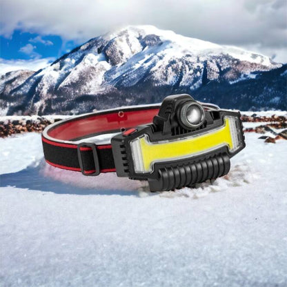 Налобный фонарик Bailong BL-W685-LTS+COB+RGB, 5 режимов, водостойкий, ударостойкий, USB кабель Type-c