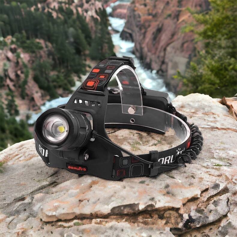 Налобный фонарь Bailong BL-T32-P50, мощный налобный светодиодный фонарик на голову, три режима