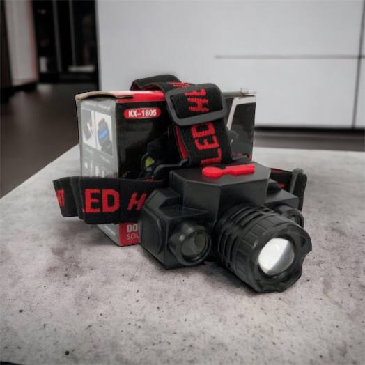 Фонарь налобный Bailong BL-1805 COB XPE аккумуляторный, фонарь на голову для рыбалки, надежный налобный