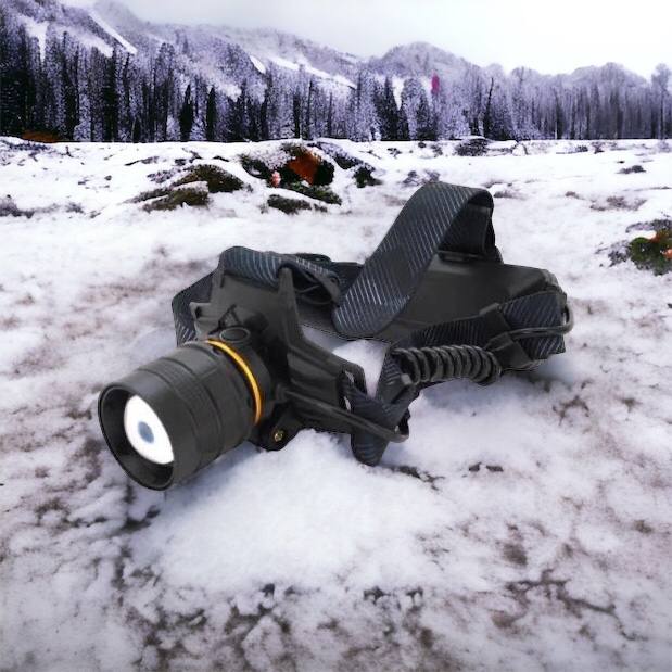 Яркий налобный фонарь Bailong BL-8076-2-GT100, Фонарь аккумуляторный для рыбалки, Фонарь на голову