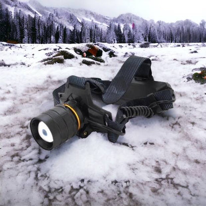 Яркий налобный фонарь Bailong BL-8076-2-GT100, Фонарь аккумуляторный для рыбалки, Фонарь на голову