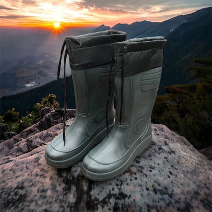 Сапоги мужские резиновые высокие утепленные с подвязкой 44 размер (29 см), сапоги резиновые для рыбалки