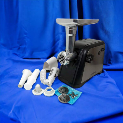 Мясорубка Rainberg RB-672 3000W электрическая с реверсом и соковыжималкой, мясорубка электрическая металл