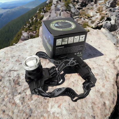 Фонарик на голову Bailong BL-8070-P50, LED налобный аккумуляторный фонарь, фонарь на голову для рыбалки