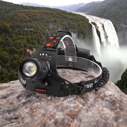 Налобный фонарь Bailong BL-T32-P50, мощный налобный светодиодный фонарик на голову, три режима