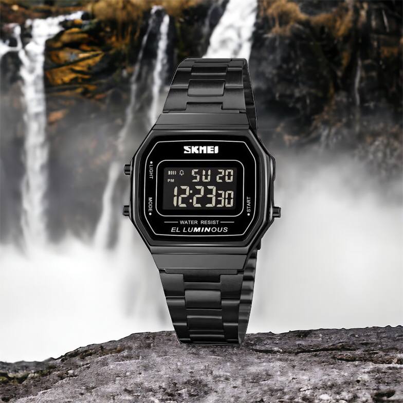 Часы наручные мужские SKMEI 1647BK, оригинальные мужские часы, противоударные часы для военнослужащих