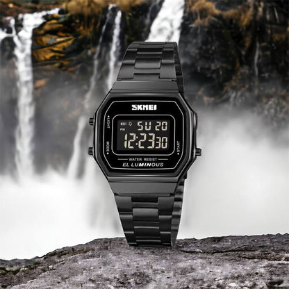 Часы наручные мужские SKMEI 1647BK, оригинальные мужские часы, противоударные часы для военнослужащих
