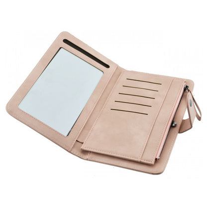 Женский кошелек Baellerry JC224, Стильный женский кошелек, Кошелек девушке мини. Цвет: розовый