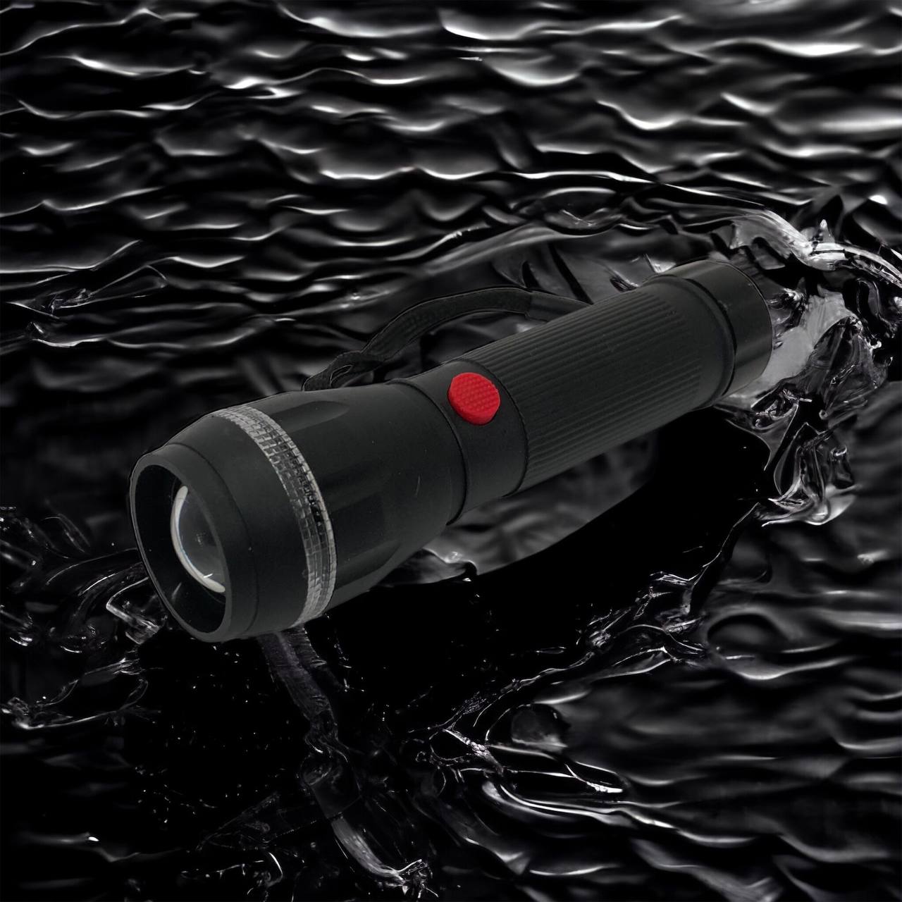 Ручний ліхтарик на батарейках (3хААА) з функцією зуму, кишеньковий міні ліхтар лід ліхтар переносний гарний