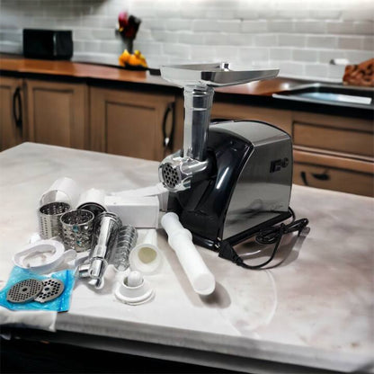 Мясорубка Suntera SMG-5454SS, Кухонная мясорубка, Мясорубка электрическая металл, Мясорубка-соковижималка