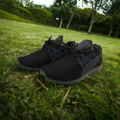 Спортивные кроссовки мужские летние из сетки 40 размер. Летние кроссовки сетка. Модель 24112. Цвет: черный