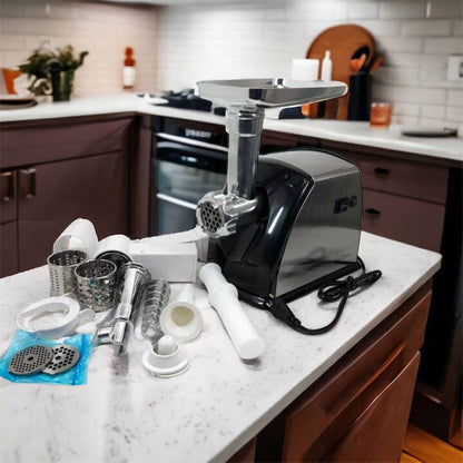 Мясорубка Suntera SMG-5454SS, Кухонная мясорубка, Мясорубка электрическая металл, Мясорубка-соковижималка