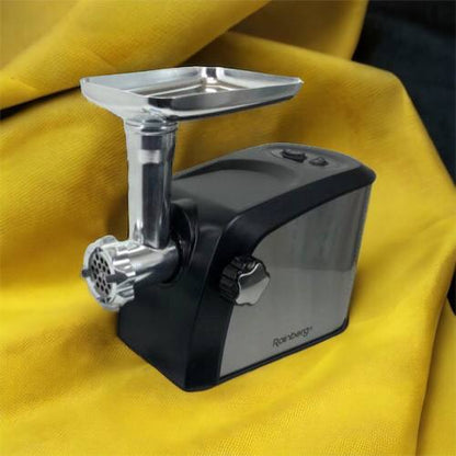 Электрическая мясорубка Rainberg RB-673 с соковыжималкой и шинковкой 9 насадок 3000W с реверсом