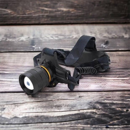 Яркий налобный фонарь Bailong BL-8076-2-GT100, Фонарь аккумуляторный для рыбалки, Фонарь на голову