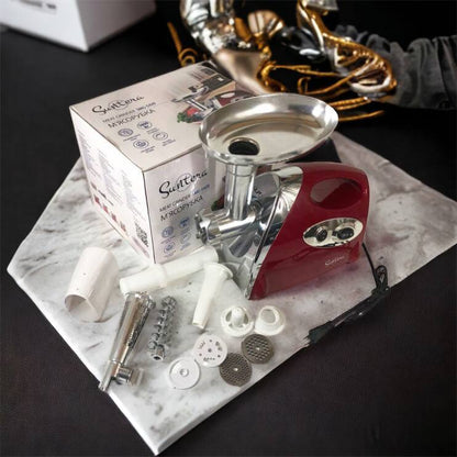 Электромясорубка Suntera SMG-5420R 1800 Вт, электромясорубка соковыжималка для томатов, мясорубка для дома