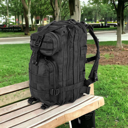 Тактический рюкзак Tactic 1000D для военных, охоты, рыбалки,  походов, путешествий и спорта. Цвет: черный