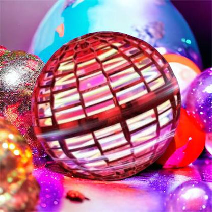 Летающий шар спиннер светящийся FlyNova Pro Gyrosphere игрушка мяч бумеранг, игрушка летающий шар