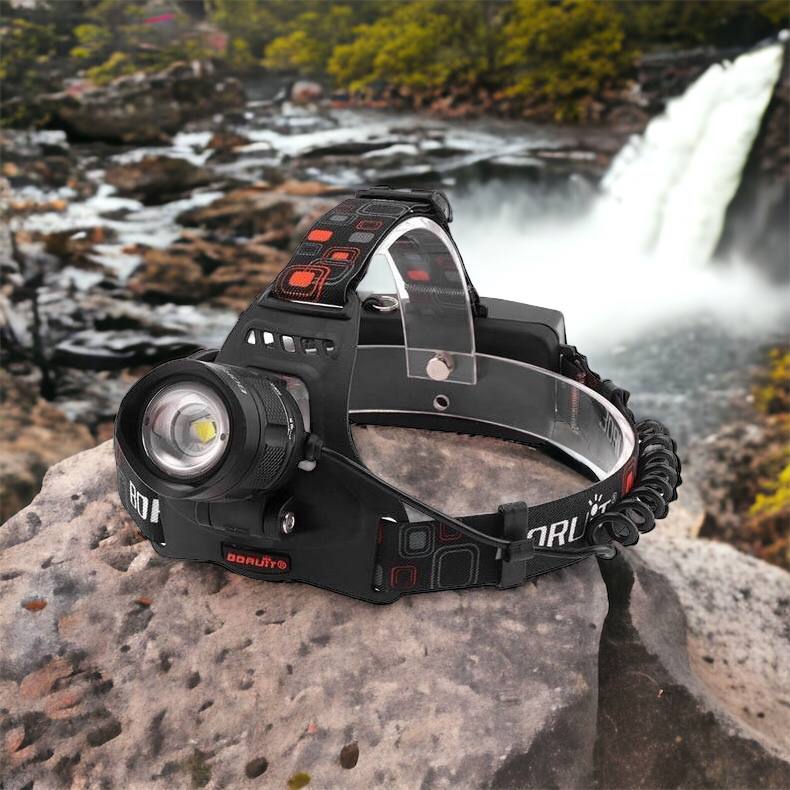 Налобный фонарь Bailong BL-T32-P50, мощный налобный светодиодный фонарик на голову, три режима