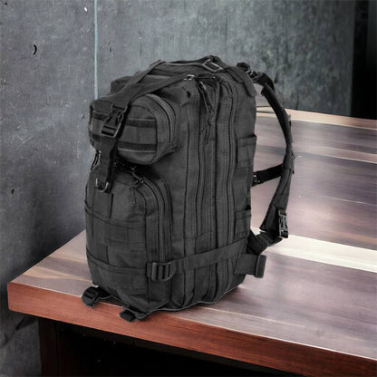 Тактический рюкзак Tactic 1000D для военных, охоты, рыбалки,  походов, путешествий и спорта. Цвет: черный