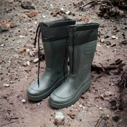 Сапоги мужские резиновые высокие утепленные с подвязкой 44 размер (29 см), сапоги резиновые для рыбалки