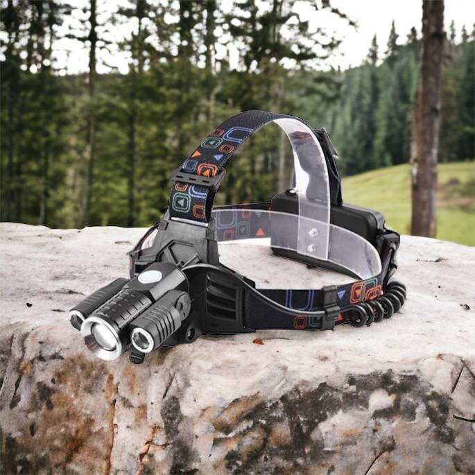 Фонарь налобный W602-T6-2XPE Bike с велокреплением 2x18650, светодиодный фонарь на лоб, сверхмощный